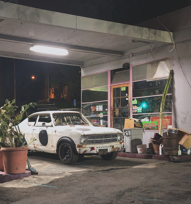 The night before leaving for the race